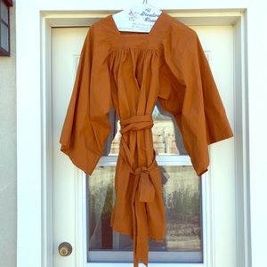 Down Calder dress in Fawn